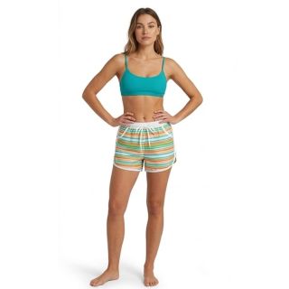 Small strips green and brown color Shorts