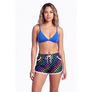 Black-colored stars printed Summer Shorts