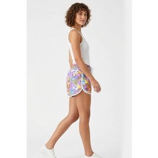 floral-print board short